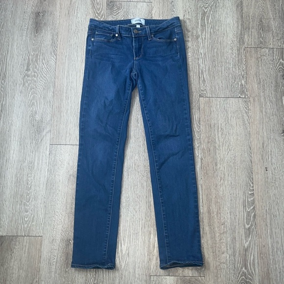 PAIGE Sz 27 Skyline Skinny Dark Wash Jeans denim - Picture 1 of 9